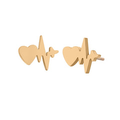 Kinitial 1Pair Fashion Gun Pistol Jewelry Gift Charm Gun Shape Earrings for Women Statement Earring Wedding Party Accessory