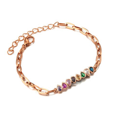 Luxury Classic Maple Leaf Zircon Bracelets Stainless Steel