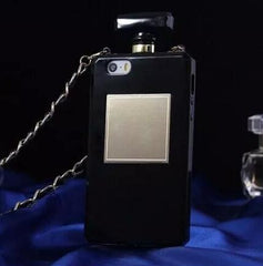 Diamond Crystal Cute Pearl Perfume Bottle Shaped Chain Handbag Case Cover for iPhone