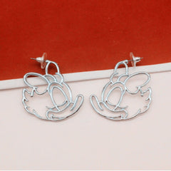 Kinitial 1Pair Fashion Gun Pistol Jewelry Gift Charm Gun Shape Earrings for Women Statement Earring Wedding Party Accessory