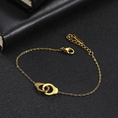 Handcuff Bracelets on Hand