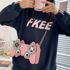 Cute Video Game Controller Design Women Crossbody Bag Personality Cartoon Chain Shoulder Bags for Women 2020 Harajuku Bag Girls