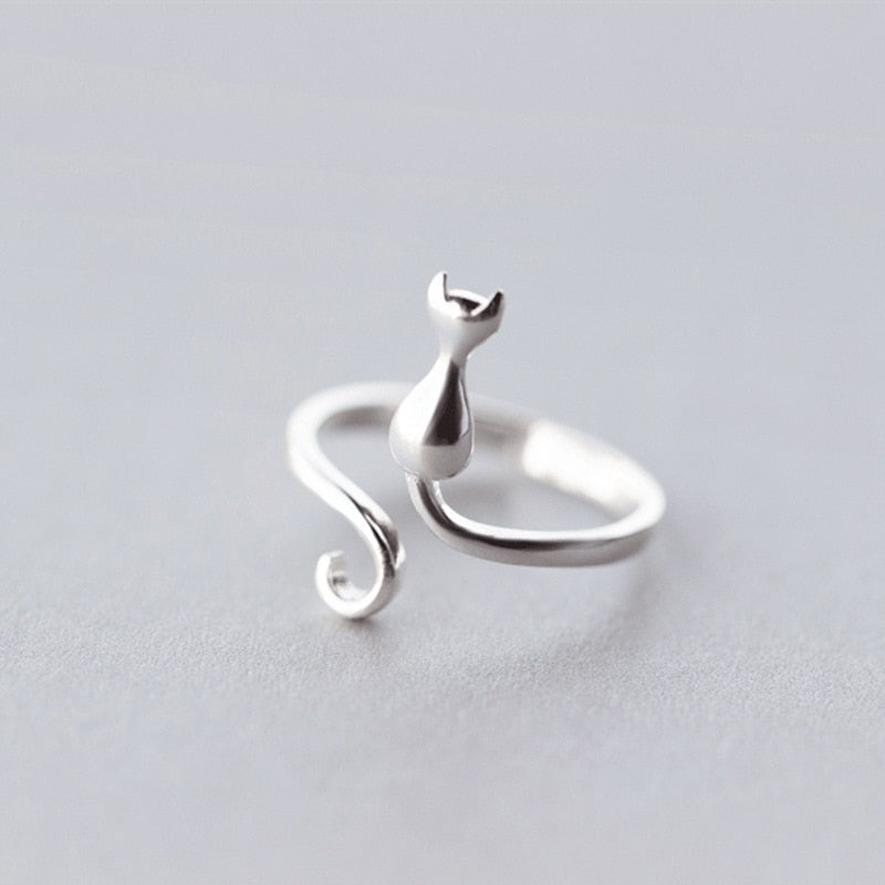 Cute Cat Ring Simplicity Fashion Jewelry