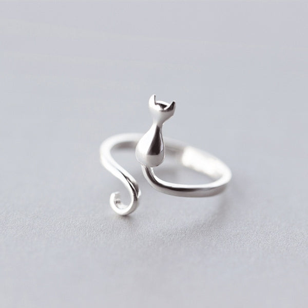 Cute Cat Ring Simplicity Fashion Jewelry