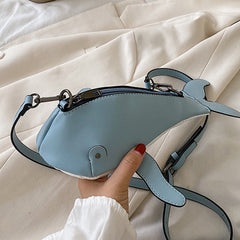 Cute Whale Design Women Shoulder Bag Purses And Handbags Cartoon Crossbody Messenger Bag Girls 2020 Bolsa Personality Coin Purse