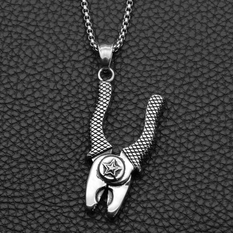 Stainless Steel Wrench Spanner Pendants Necklace Secondary image