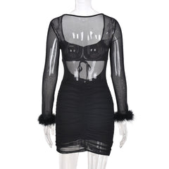 Hollow Out Bodycon Mini Dress