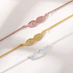 Stainless Steel Angel Wings Bracelets