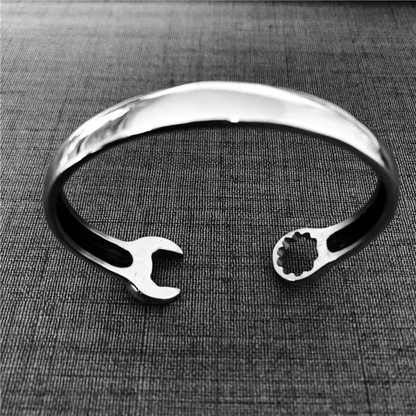 Torque Stainless Steel Wrench Bangle