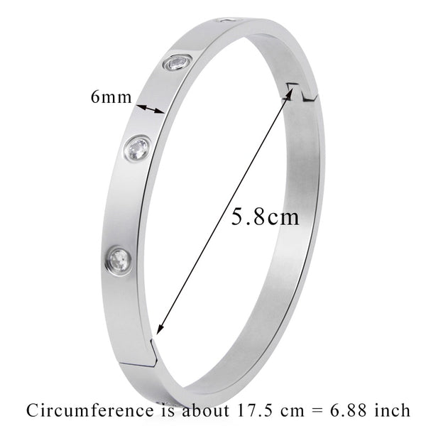 Ysolde Stainless Steel Open Bangle Collection
