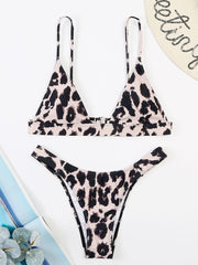 2022 New Sexy Leopard Print Bikini Low Waist Swimwear Women Swimsuit Female Brazilian Bikini Set Bathers Bathing Suits Beachwear