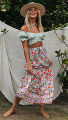 Nadafair Blouse Women 2020 Summer Off Shoulder Tops Puff Sleeve Bow Tied Beach Short Sleeve Backless Sexy Crop Top Women White