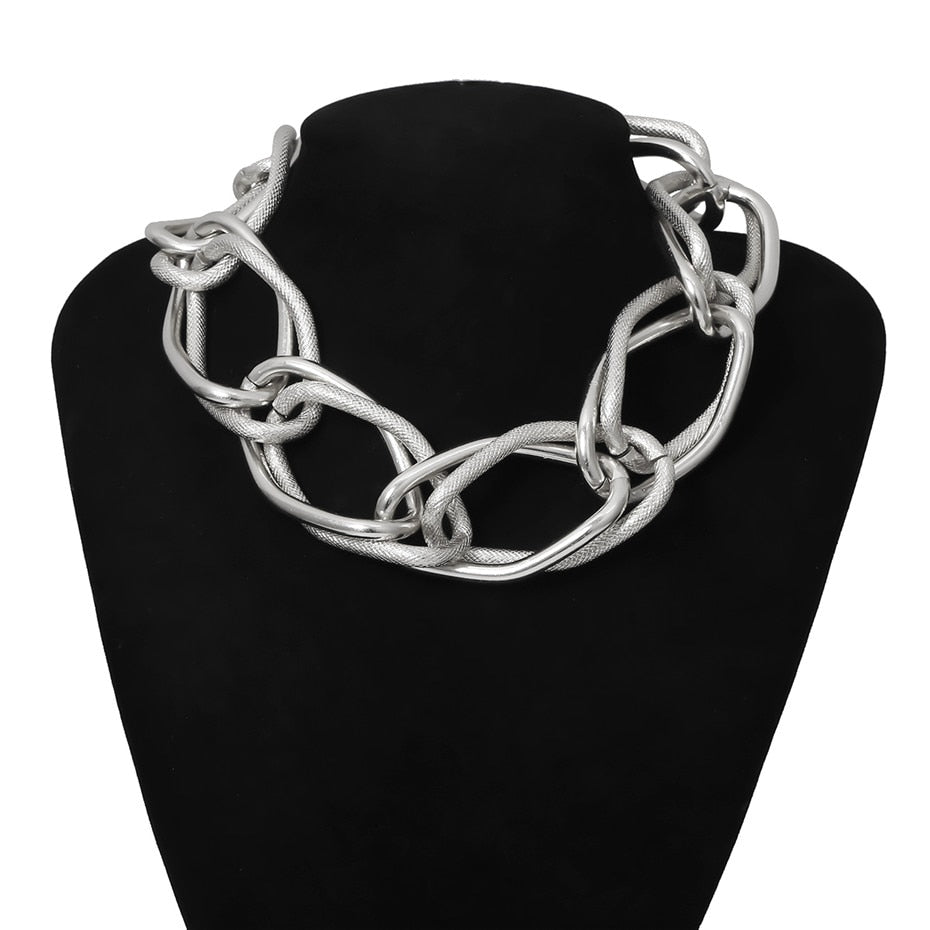 Roxana Multi-Layer Chunky Chain Choker Collection
