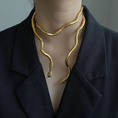 Trendy Snake Necklace Necklace