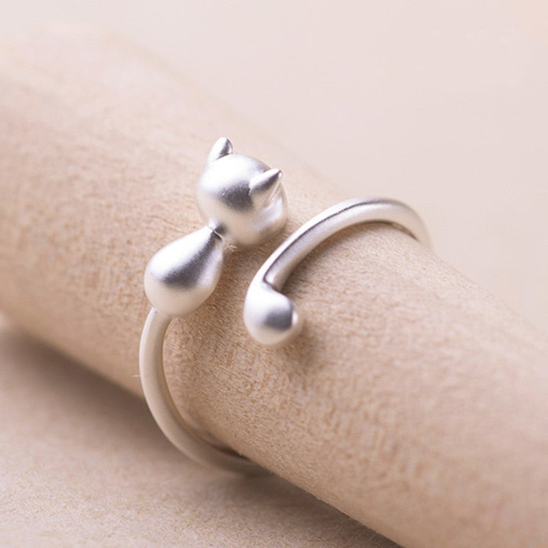 Cute Cat Ring Simplicity Fashion Jewelry
