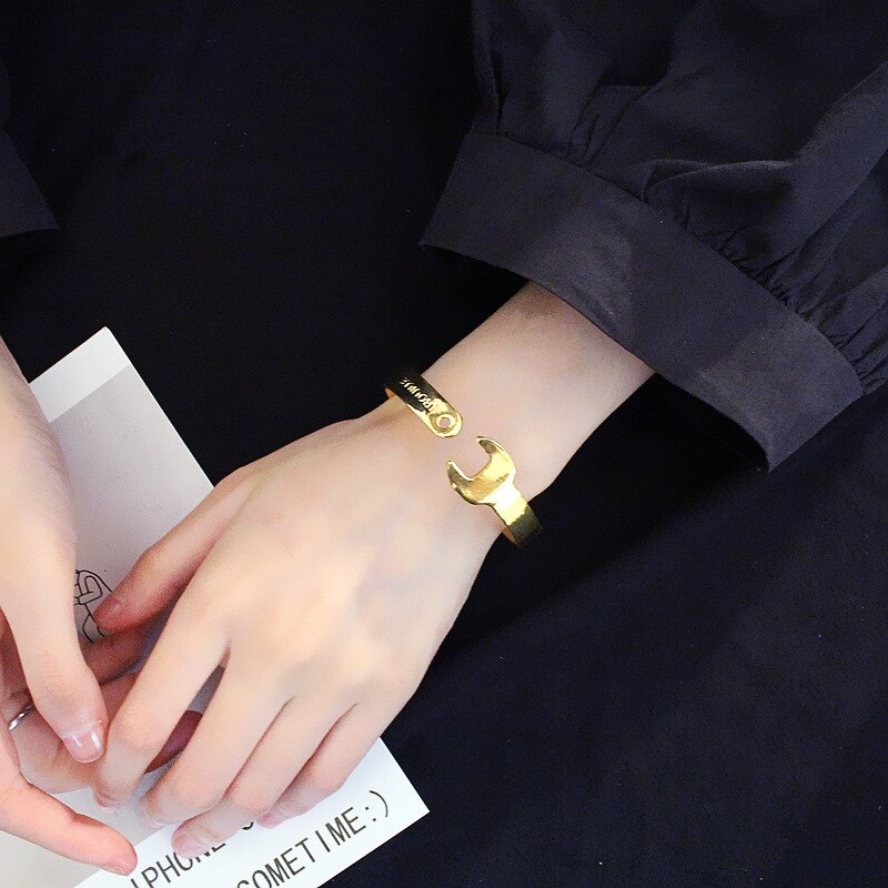 Wrench Open Bangles for Trendy Style