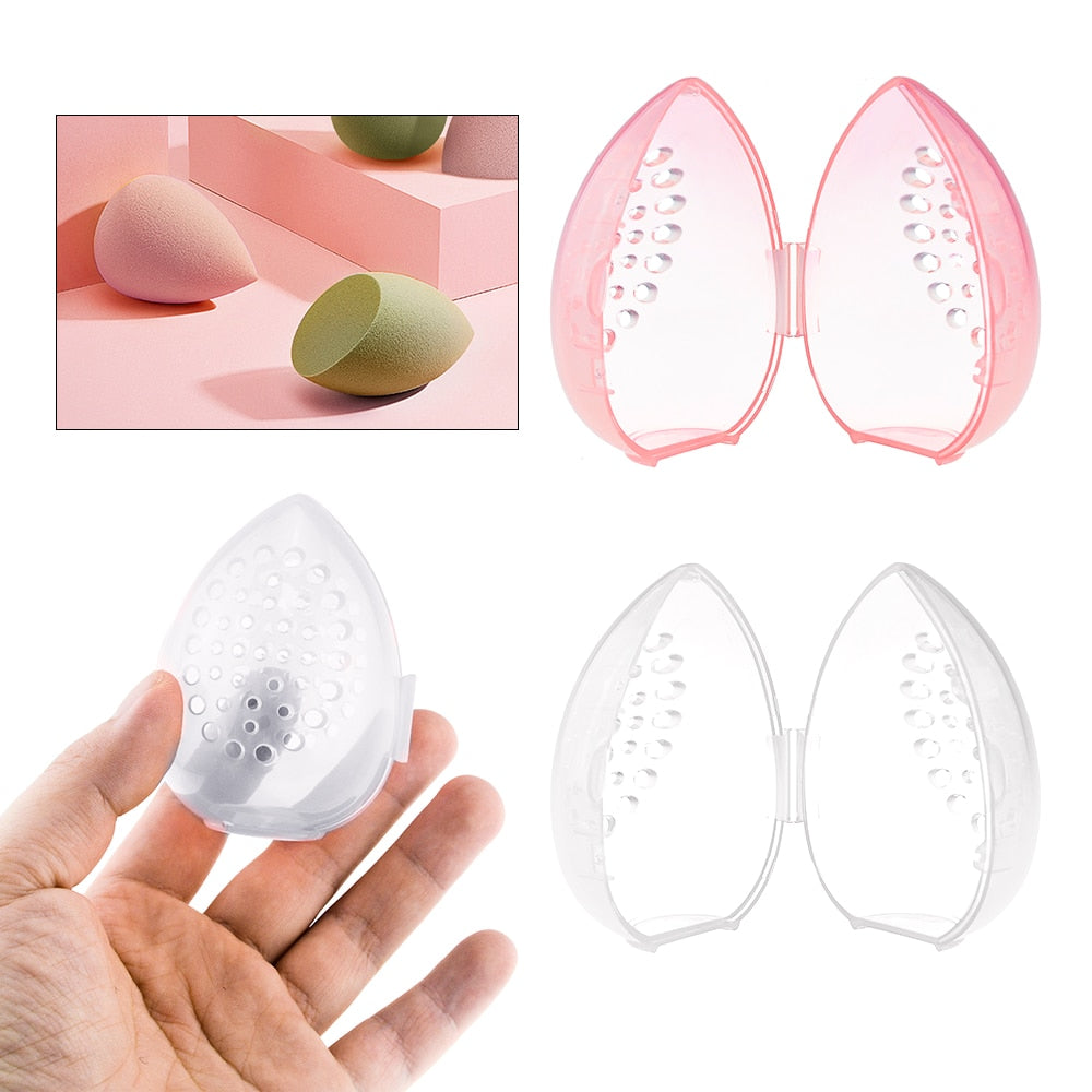 Plastic makeup sponge case