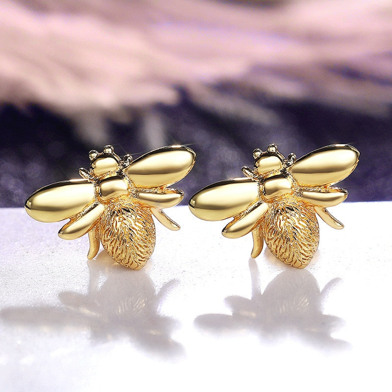 Cute Tiny Bee Earring Jewelry