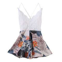 Holiday Summer Ladies Sexy V-Neck Sleeveless Jumpsuit Women Backless Bodycon Party Playsuit Fashion CasualJumpsuit Romper