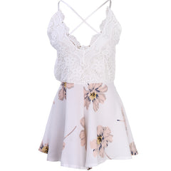 Holiday Summer Ladies Sexy V-Neck Sleeveless Jumpsuit Women Backless Bodycon Party Playsuit Fashion CasualJumpsuit Romper