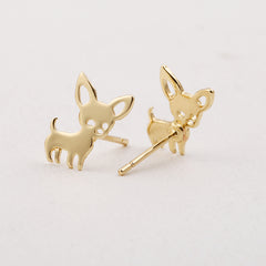 Chihuahua Stainless Steel Earrings