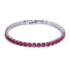 Cubic Zirconia Iced Out Chain Crystal Bracelet