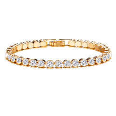 Luxury Crystal Roman Chain Bracelets Bangles