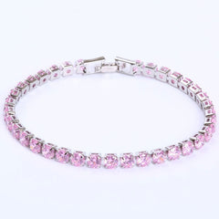 Cubic Zirconia Iced Out Chain Crystal Bracelet