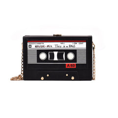 Mix tape hand bag