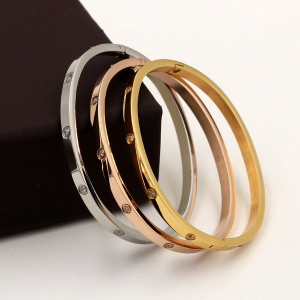 Ysolde Stainless Steel Open Bangle Collection