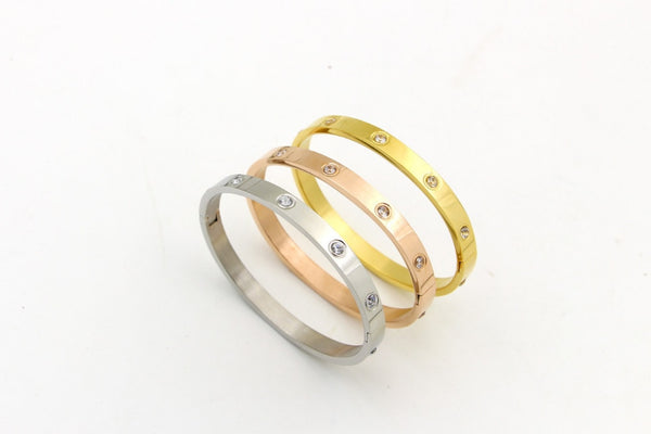 Ysolde Stainless Steel Open Bangle Collection