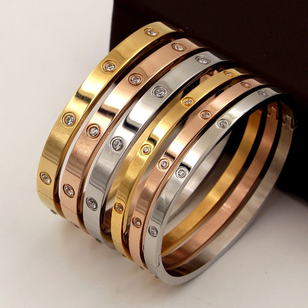 Ysolde Stainless Steel Open Bangle Collection