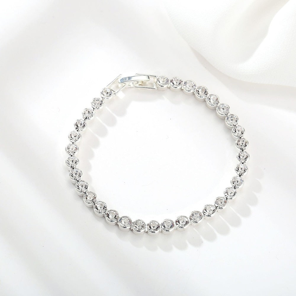Luxury Crystal Roman Chain Bracelets Bangles
