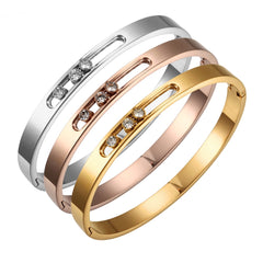 Crystal Rhinestones Sliding Luxury Wristband