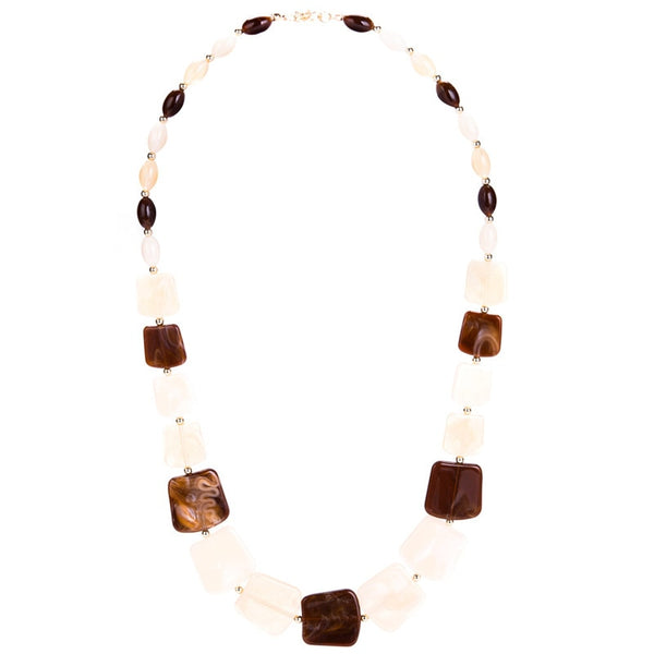 Maribel Geometric Bead Pendant Necklace