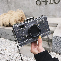 Camera clutch rhinestones