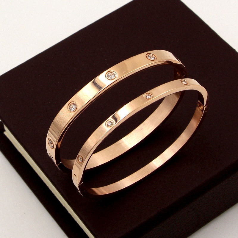 Ysolde Stainless Steel Open Bangle Collection