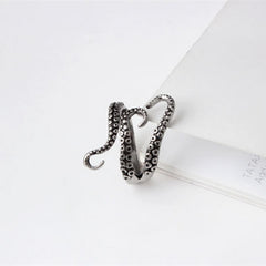 Alloy Steel Vintage Octopus Style Irregular Pattern Trendy