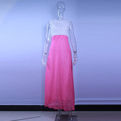 Hollow Out Beach Dress Womens Boho Sleeveless Maxi Dress Party dresses