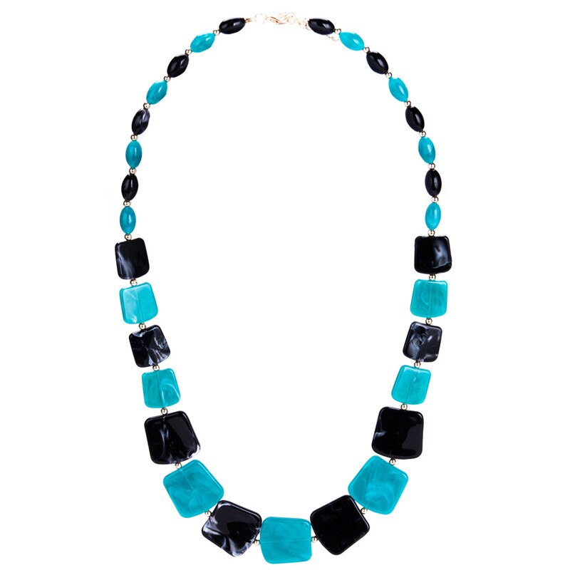 Maribel Geometric Bead Pendant Necklace
