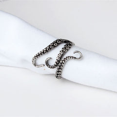 Alloy Steel Vintage Octopus Style Irregular Pattern Trendy