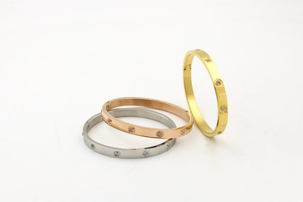 Ysolde Stainless Steel Open Bangle Collection