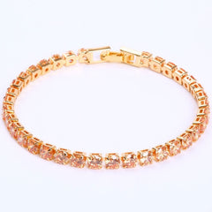 Cubic Zirconia Iced Out Chain Crystal Bracelet