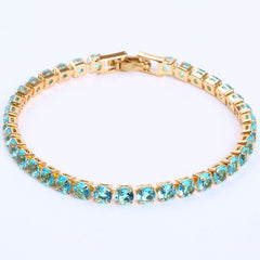 Cubic Zirconia Iced Out Chain Crystal Bracelet