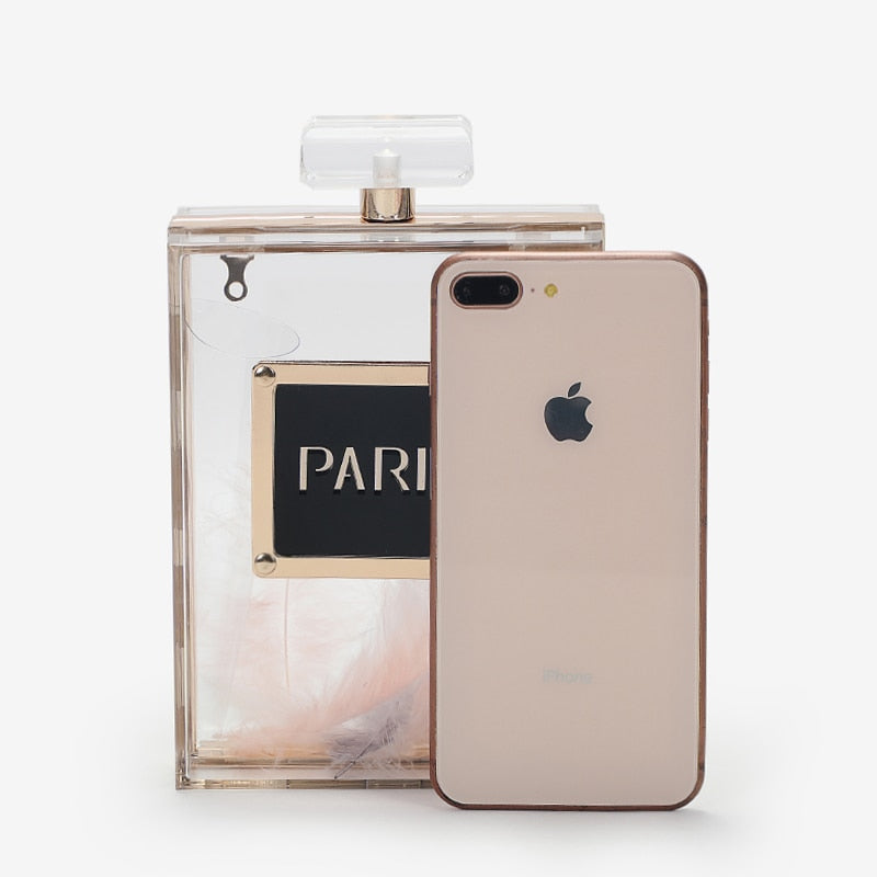 Parfum Bottle-Shaped Evening Clutch