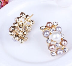 ZOSHI Fashion Pearl Jewelry Sets For Women African Beads Jewelry Set Gold Plated Wedding Crystal Bridal Dubai Necklace Jewelery