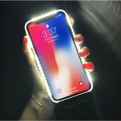 LED selfie light Flash Cases For iPhone