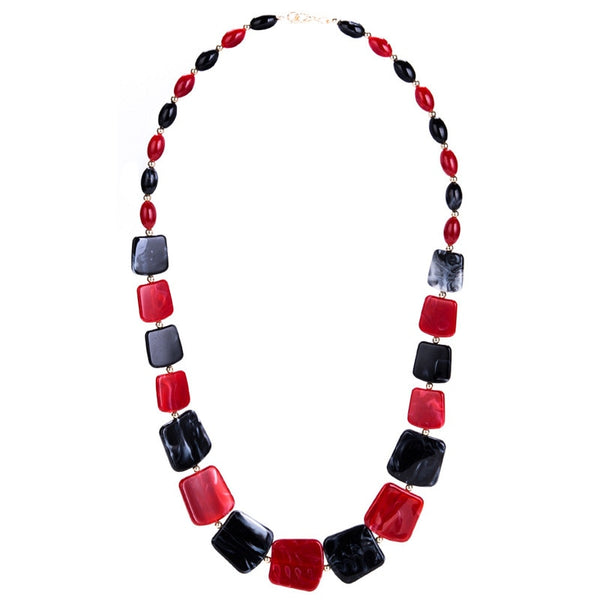 Maribel Geometric Bead Pendant Necklace