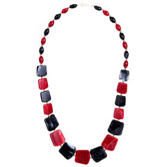 Ahmed New Maxi Statement Long Beads Necklaces Collier Fashion Spring Acrylic Geometric Pendant Collar Necklace for Women