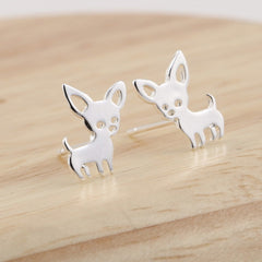 Chihuahua Stainless Steel Earrings